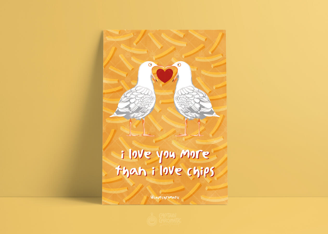 Saint-valentin mouette & frites